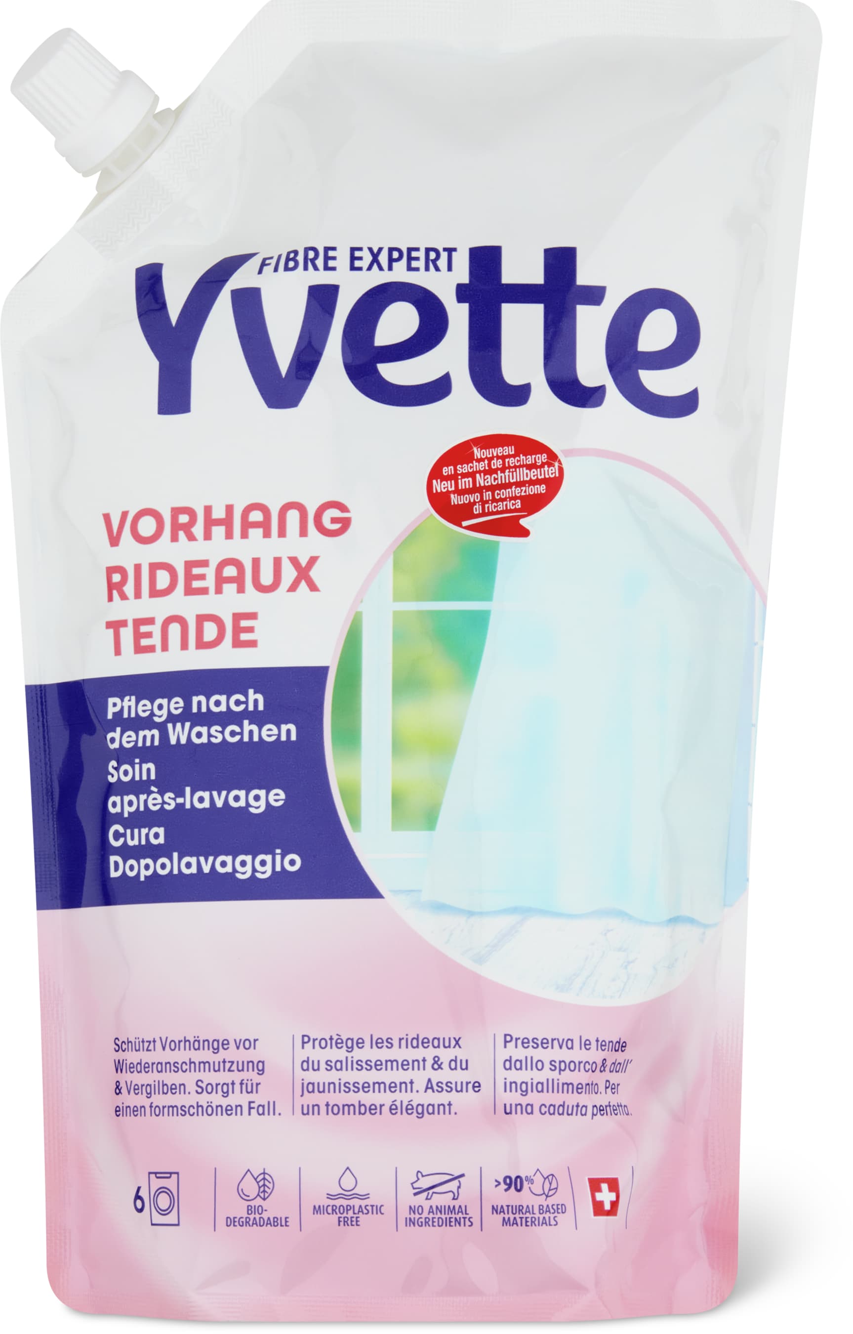 Trattamento speciale tende, 6 lavaggi, refill